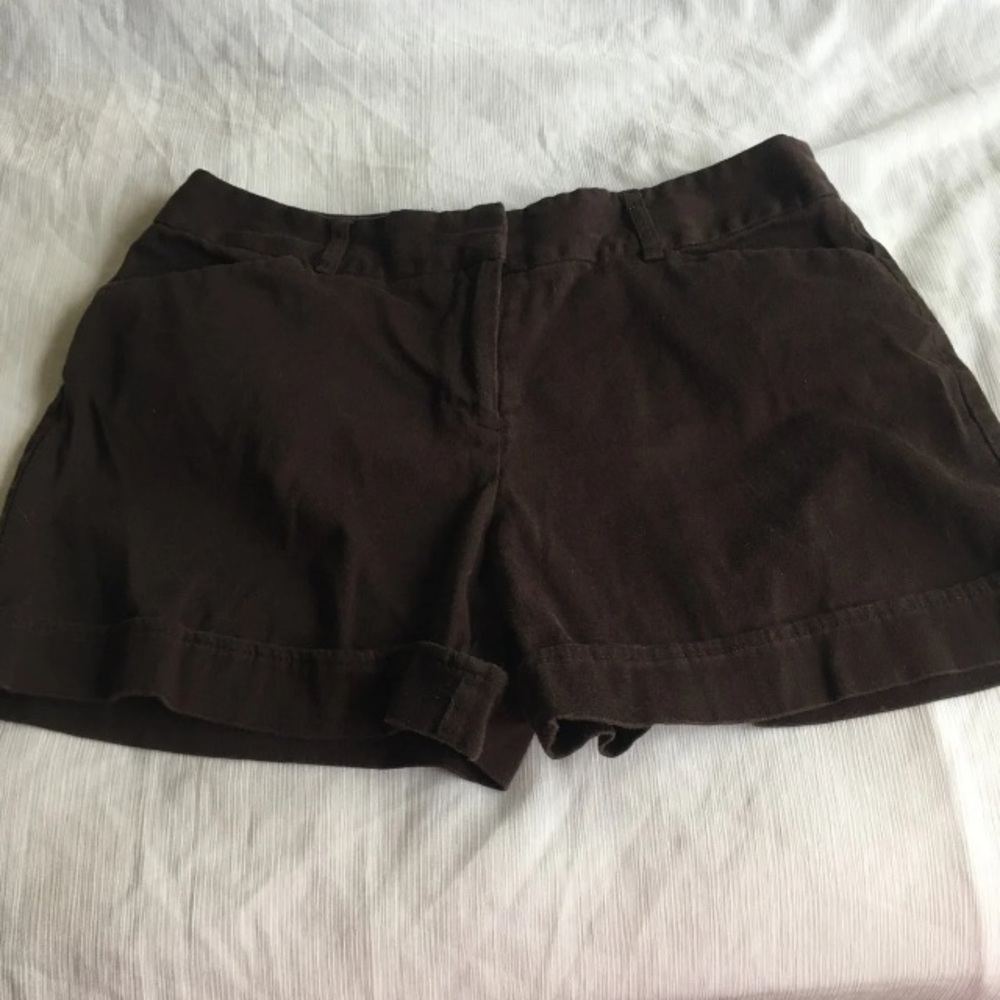 Brown fall shorts